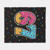 67 Funny Meme Ice Cream Six Seven Gen Alpha フリースブランケット (正面(横))