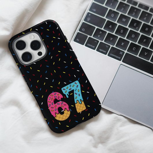 67 Funny Meme Ice Cream Six Seven Gen Alpha Case-Mate iPhoneケース