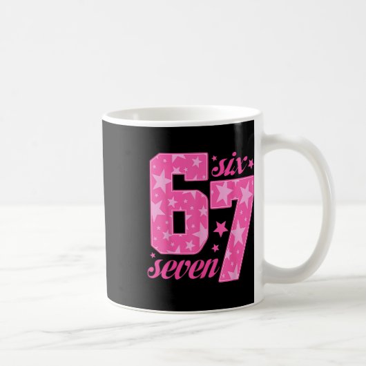 67 Funny Meme Pink Girl  コーヒーマグカップ (右)