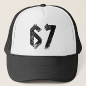 67 Funny Meme Six Seven Gen Alpha キャップ (正面)