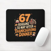 67 Funny Six Seven Gen Alpha Meme Turkey Thanksgiv マウスパッド (マウス)