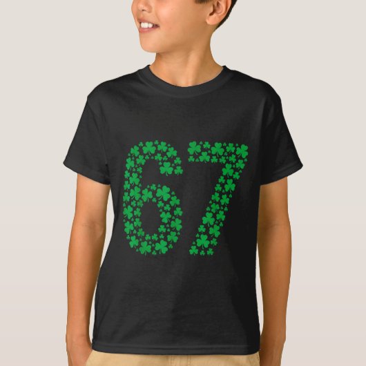 67 Funny Six Seven Gen Meme Lucky Vibes St. Patric Tシャツ (正面)