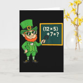 67 Funny St Patricks Day Math Teacher Meme Six Sev カード (黄色い花)