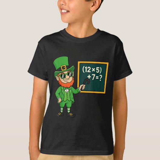 67 Funny St Patricks Day Math Teacher Meme Six Sev Tシャツ (正面)