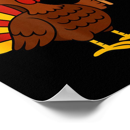 67 Funny Thanksgiving Turkey Meme Six Seven 6 7 Gi ポスター (角)