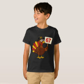 67 Funny Thanksgiving Turkey Meme Six Seven 6 7 Gi Tシャツ (正面フル)