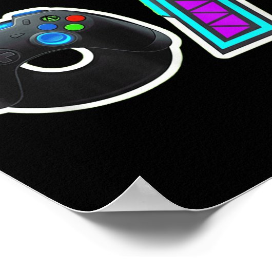 67 Gamer Console Controller Design  ポスター (角)