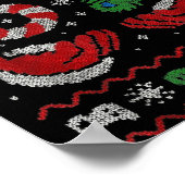 67 Gen Alpha Meme Ugly Christmas 6 7 Family Matchi ポスター (角)