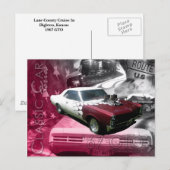 67 GTO -クラシック車 ポストカード (正面/裏面)