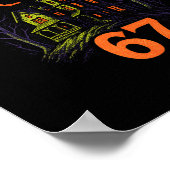 67 Halloween Costume Brainrot Teacher 6-7 Meme Six ポスター (角)