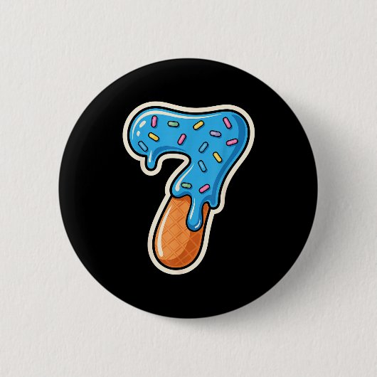 67 Halloween Costume Duo Matching Number 6 And 7 I 缶バッジ (正面)