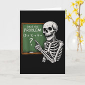 67 Halloween Math Funny Six Seven Meme Brainrot Sk カード (黄色い花)