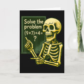 67 Halloween Math Funny Six Seven Meme Brainrot Sk カード (正面)