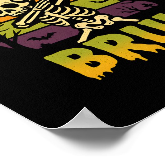 67 Halloween Meme 6 7 Skeleton Six Seven Numbers F ポスター (角)