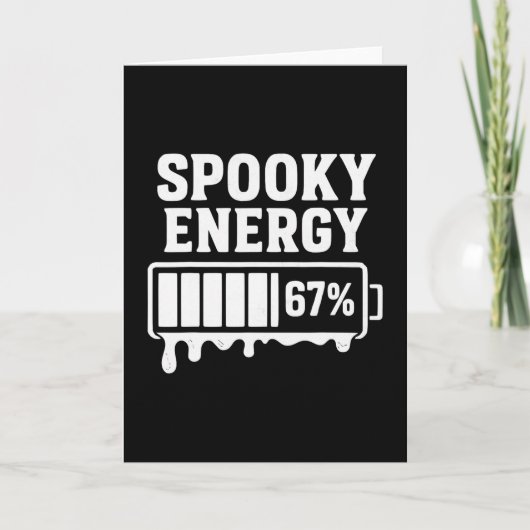67 Halloween Spooky Energy Brainrot Meme Six Seven カード (正面)