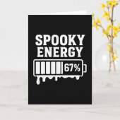 67 Halloween Spooky Energy Brainrot Meme Six Seven カード (黄色い花)