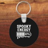 67 Halloween Spooky Energy Brainrot Meme Six Seven キーホルダー (正面)