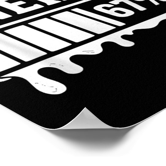 67 Halloween Spooky Energy Brainrot Meme Six Seven ポスター (角)