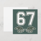 67 Hand Funny Six Seven Meme Generation Alpha  シーズンカード (正面/裏面)