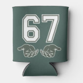 67 Hand Funny Six Seven Meme Generation Alpha  缶クーラー (正面)