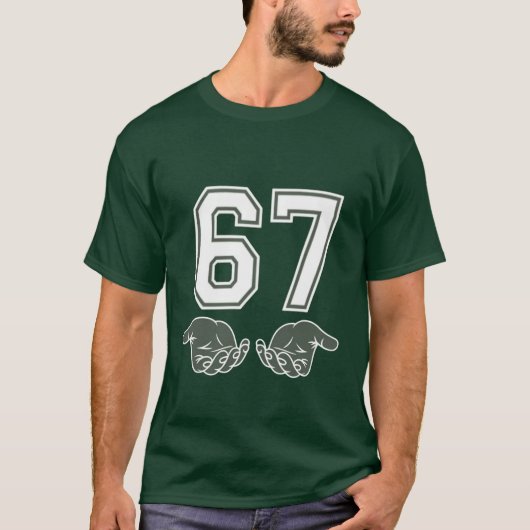 67 Hand Funny Six Seven Meme Generation Alpha  Tシャツ (正面)