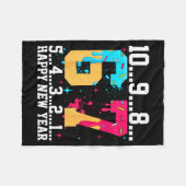 67 Happy New Year Six Seven Funny Countdown 2026 フリースブランケット (正面(横))