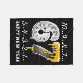 67 Happy New Year Six Seven Funny Countdown 2026 B フリースブランケット (正面(横))