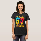 67 Happy New Year Six Seven Funny Countdown 2026  Tシャツ (正面フル)