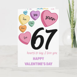 67 Hearts Valentine's Day Card カード