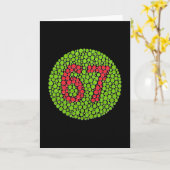 67 Hidden Meme Trending Gen Z Alpha Six Seven 6 7  カード (黄色い花)