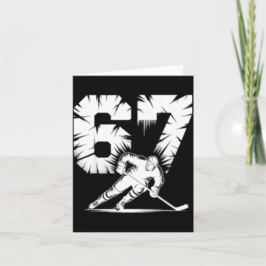 67 Hockey Cool Six Seven Gen Alpha Slang Winter St カード (正面)