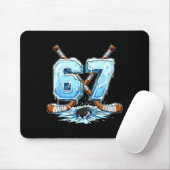 67 Hockey Drip Number Funny Meme Style Boys Graphi マウスパッド (マウス)