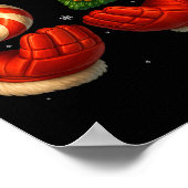 67 Hockey Hands Funny Christmas Meme Santa  ポスター (角)