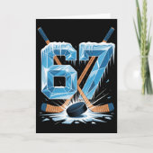 67 Hockey Meme Six Seven 6 7 Hockey Meme 67  カード (正面)