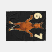 67 Horse Funny Gen Alpha Slang Kids Teens Number T フリースブランケット (正面(横))