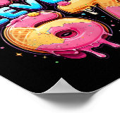 67 Ice Cream Drip Cool Meme Six Seven Gen Alpha Sl ポスター (角)