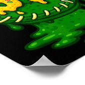 67 Ice Cream Drip Funny Six Seven Baseball  ポスター (角)