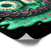 67 Ice Cream Drip Funny Six Seven Baseball  ポスター (角)