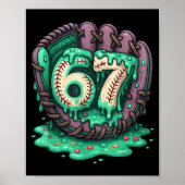 67 Ice Cream Drip Funny Six Seven Baseball ポスター (正面)