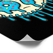 67 Ice Cream Drip Funny Six Seven Baseball  ポスター (角)