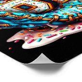 67 Ice Cream Drip Funny Six Seven Baseball  ポスター (角)