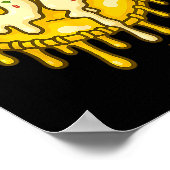 67 Ice Cream Drip Funny Six Seven Baseball  ポスター (角)