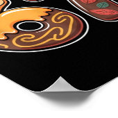 67 Ice Cream Drip Funny Thanksgiving Gen Alpha Mem ポスター (角)