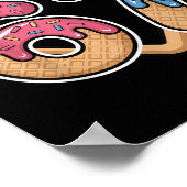 67 Ice Cream Drip Meme Baseball  ポスター (角)