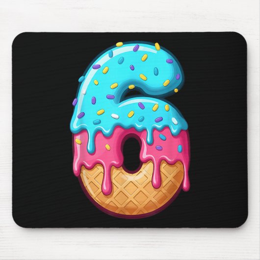 67 Ice Cream Drip Meme Funny 6 7 Halloween Costume マウスパッド (正面)