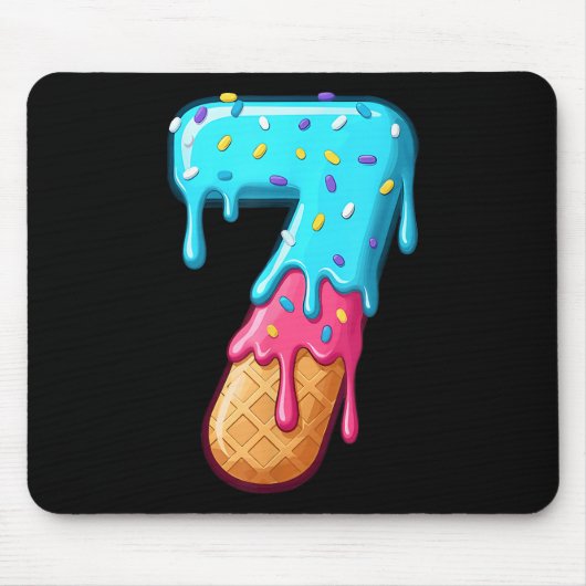 67 Ice Cream Drip Meme Funny 6 7 Halloween Costume マウスパッド (正面)