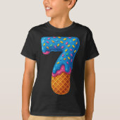 67 Ice Cream Drip Meme Funny Six Seven Gen-alpha C Tシャツ (正面)