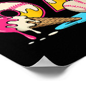 67 Ice Cream Drip Meme Funny Six Seven Gen Alpha S ポスター (角)