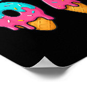 67 Ice Cream Drip Meme Funny Six Seven Gen Alpha S ポスター (角)