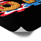 67 Ice Cream Drip Meme Funny Six Seven Gen Alpha S ポスター (角)